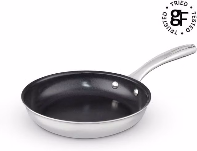 Tower Black Ceramic Tri-Ply Frying Pan with Pouring Spout, 30 cm
