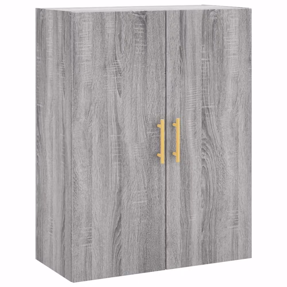 Berkfield Home Wall Mounted Grey Cabinet W: 69.5 cm, D: 34 cm, H: 90 cm – 2