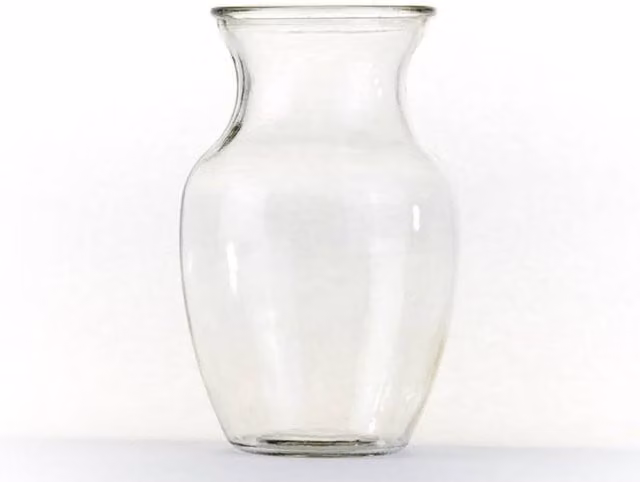 KDMD Moira Handtied Glass Vase, Transparent, 2 Pack