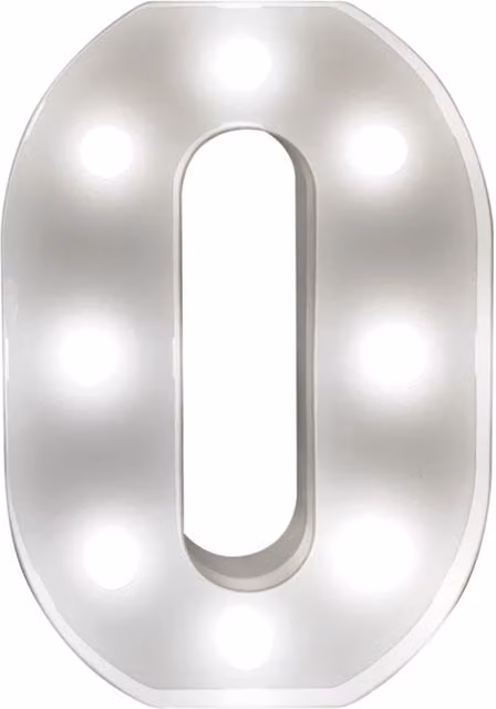 Computerstar 3D LED Battery Operated Light Up Letters and Numbers in White