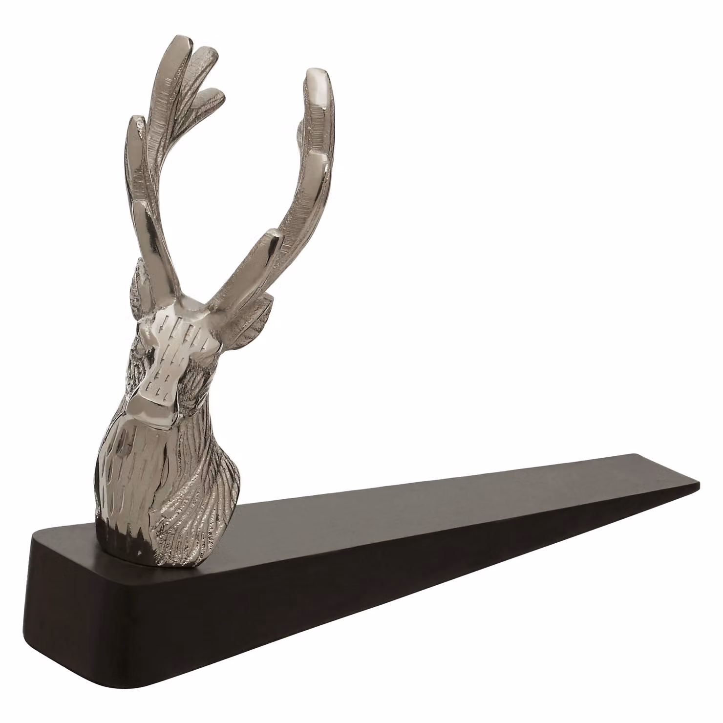 Orsina Stag Design Door Stopper in Silver and Black – 2