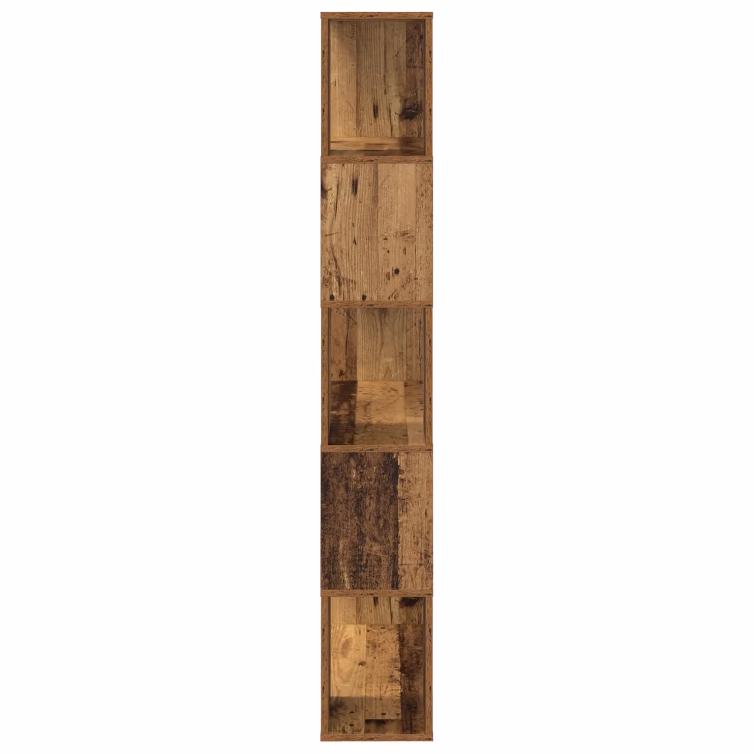 Berkfield Home Storage Unit in Brown Old Wood Solid Wood, W/D/H: 80 x 24 x 155 cm – 3
