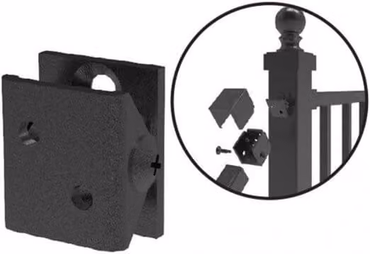 Fortitude Choice Angle Adaptor, Black Steel, Pack of 4