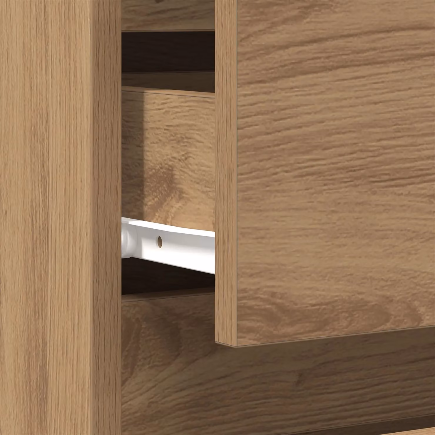 Berkfield Home Artisan Oak Bedside Cabinet in Brown, W/D/H: 40 x 35 x 70 cm – 4