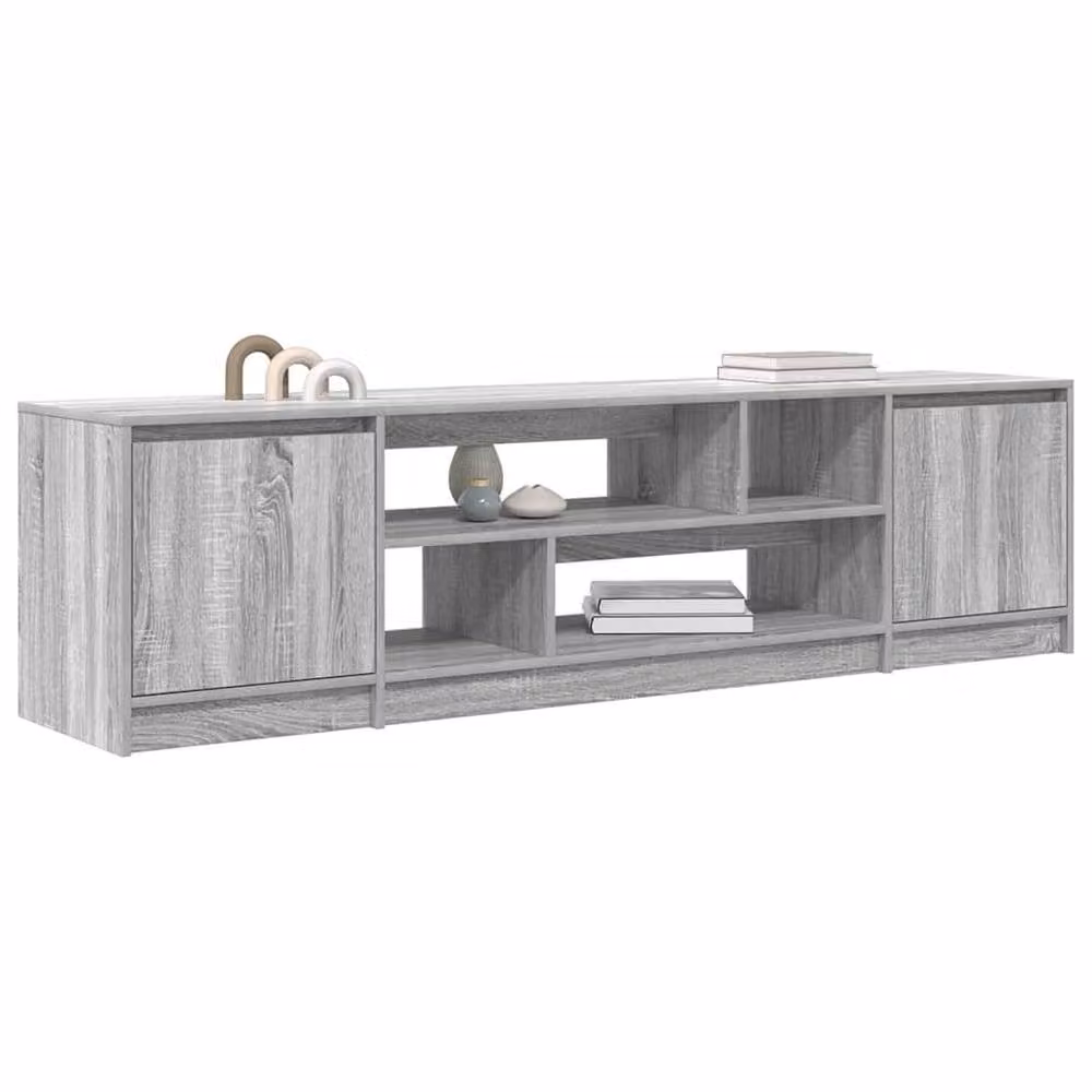 Berkfield Home Modern Grey Sonoma TV Cabinet, W: 188.5 cm, D: 41 cm, H: 50 cm – 3