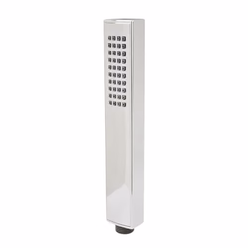 Nes Home Chrome Rectangular Minimalist Modern Anti-Limescale Shower Handset in Silver