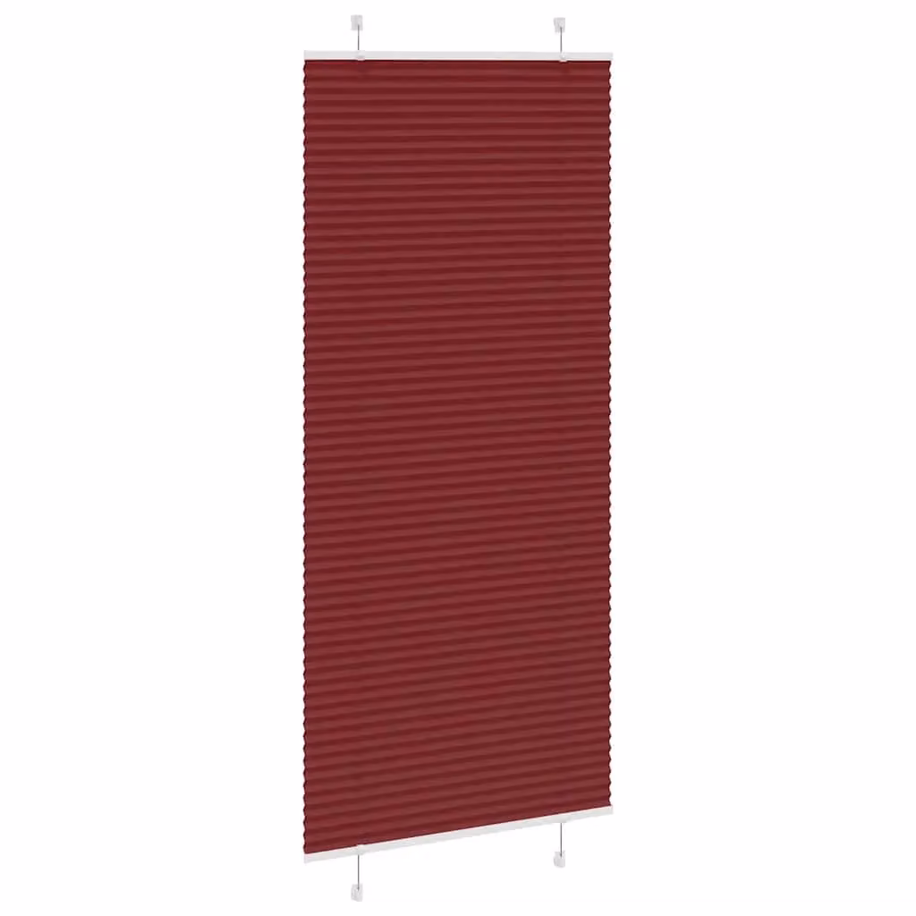 Berkfield Home Single Pleat Corded Blind in Bordeaux Red, W: 95 cm, H: 200 cm – 3