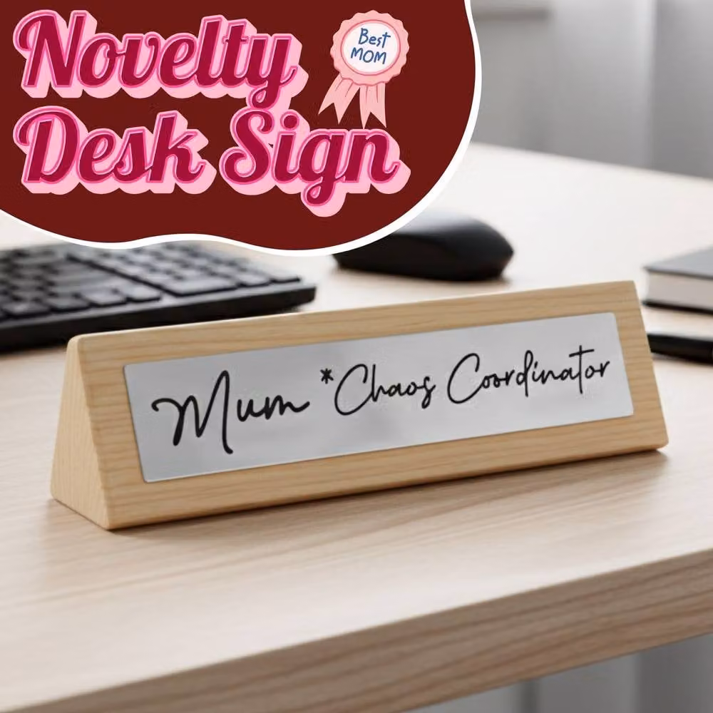 Boxer Gifts Mum Chaos Coordinator Multicolour Wooden Tabletop Desk Sign, W: 19.0 cm, D: 5.0 cm, H: 1.0 cm – 2