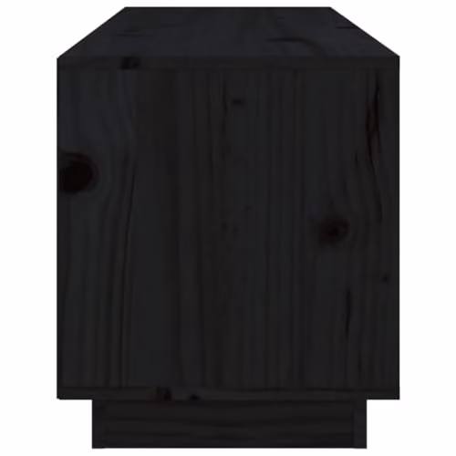 vidaXL Black Solid Pine Wood TV Cabinet W/D/H: 105 x 34 x 40 cm – 4