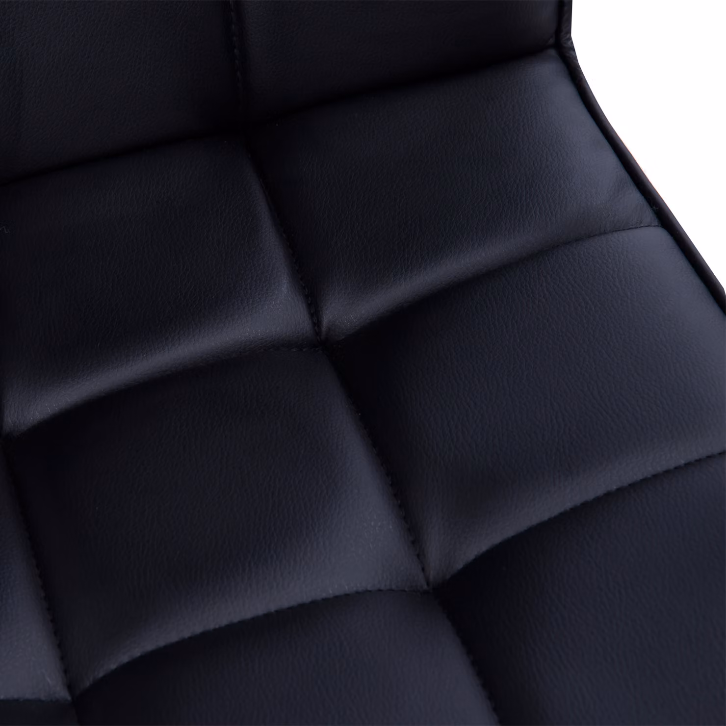 Vinsetto Ergonomic Mid-Back Office Chair in Black Faux Leather with Padded Armrests and Swivel Function – 5