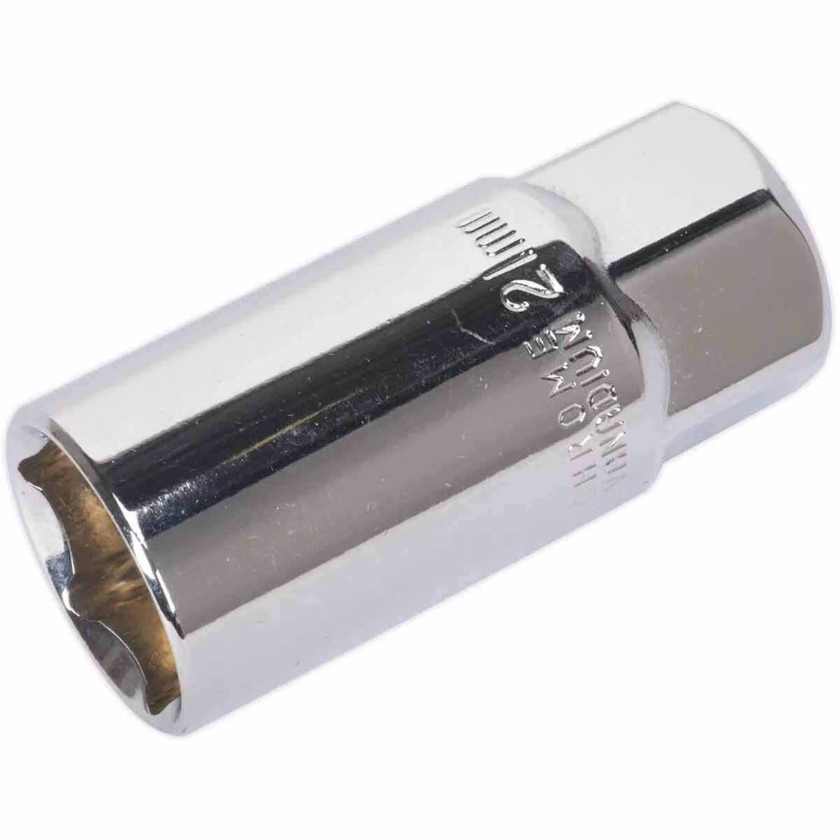 Loops 21mm Spark Plug Socket, 1/2 Inch Sq Drive, Silver Chrome Vanadium Steel – 2