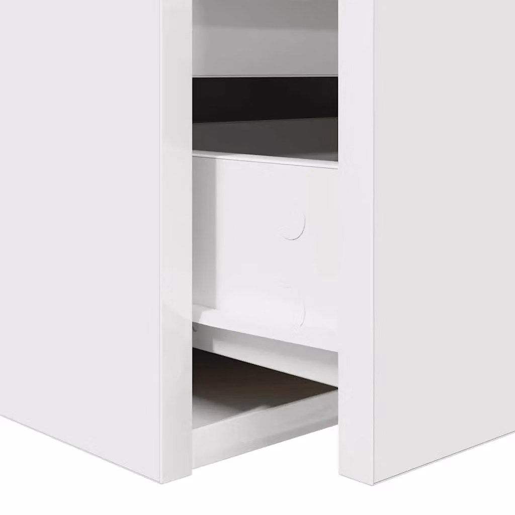 Berkfield Home Wall-mounted Bedside Cabinets, 2 Pack, White, W/D/H: 38 x 34 x 40 cm – 2