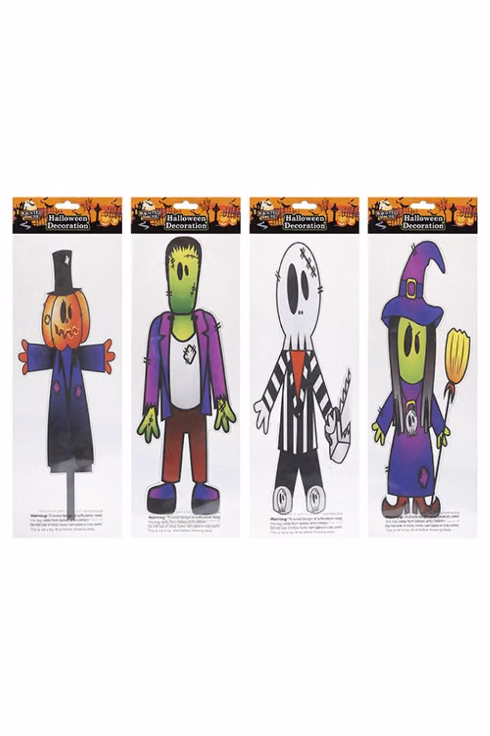 KDMD Halloween Gel Character Window Stickers, Assorted Multicolour, 5 Pack – 2