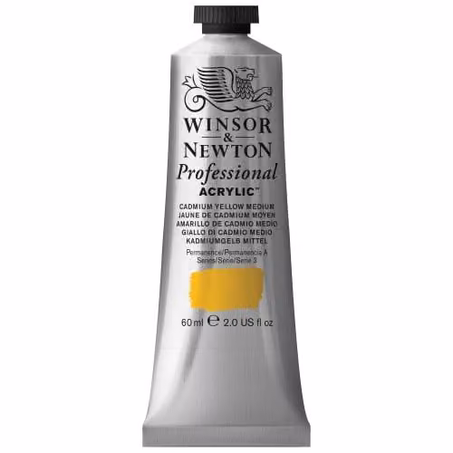 Winsor & Newton Professional Acrylic Colour Cad Yellow Medium, 60 ml – 1