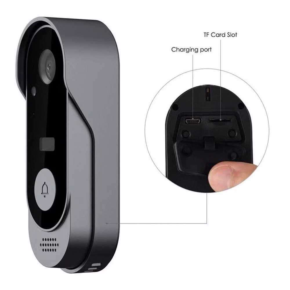 KORVIXA Smart WiFi Wireless Video Doorbell, Black – 3