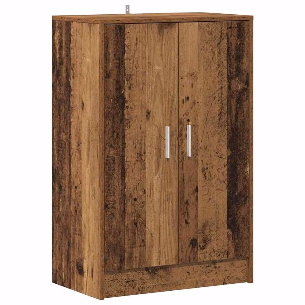 Berkfield Home Rustic Shoe Cabinet in Brown, W/D/H: 60 x 35 x 92 cm – 3