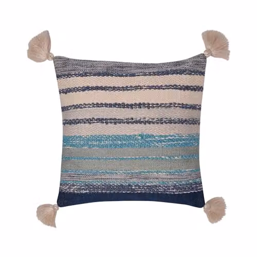 Drift Home Grayson Blue Chenille Textured Outdoor Square Filled Cushion W/D/H: 43 x 43 x 43 cm – 2
