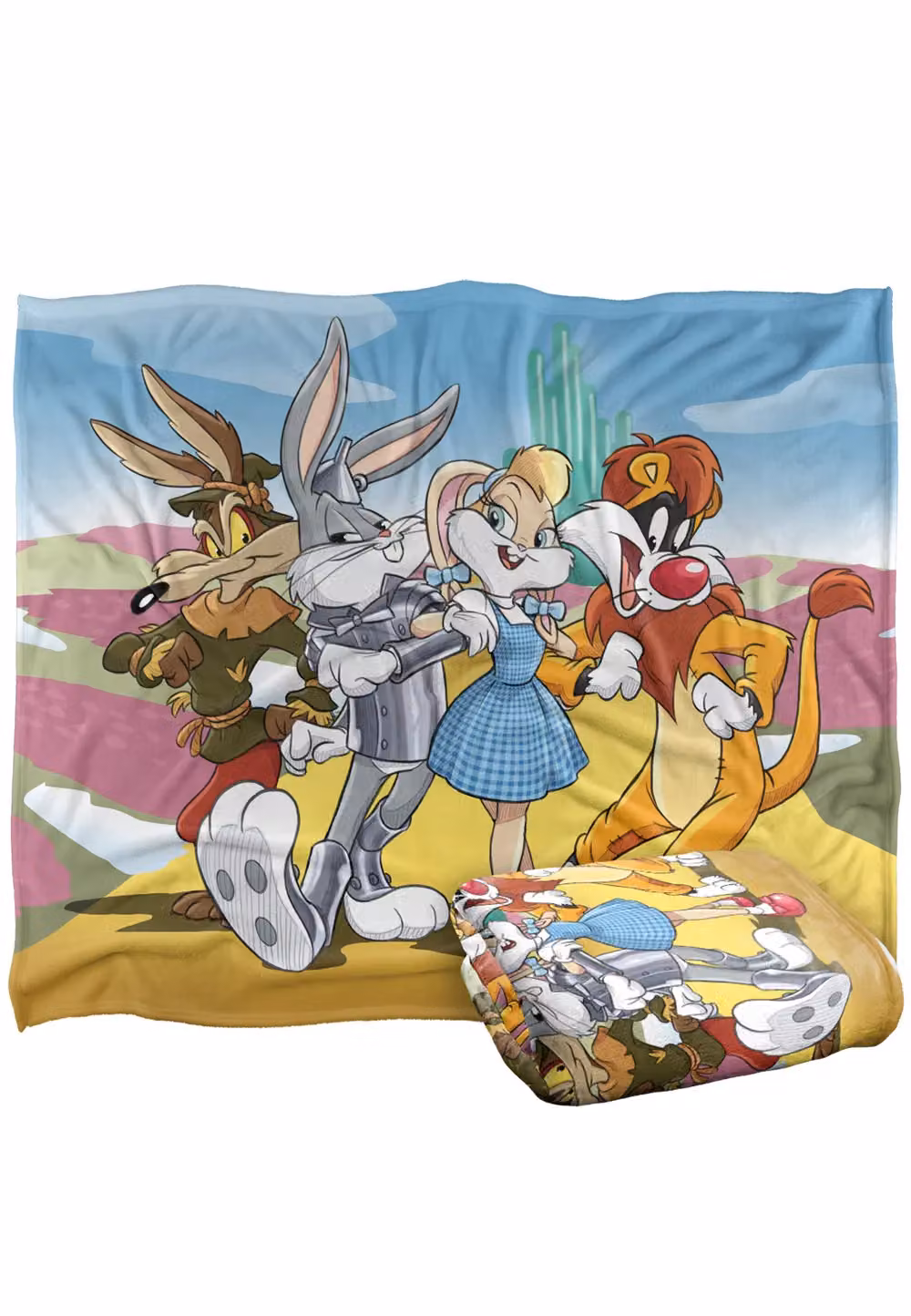 Warner Brothers Looney Tunes Silky Touch Super Soft Throw Blanket, White and Multicolour, W: 152 cm, D: 127 cm – 2