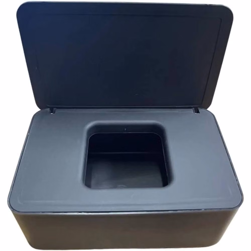 NESTLUNE Black Large Capacity Wet Wipes Holder and Plastic Dispenser Box – 2