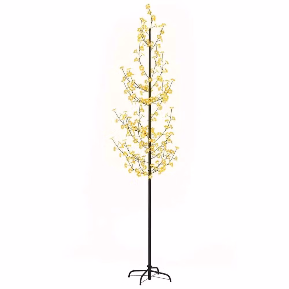 Berkfield Home White Cherry Blossom LED Tree with 368 Warm White LEDs, Height: 300 cm – 3