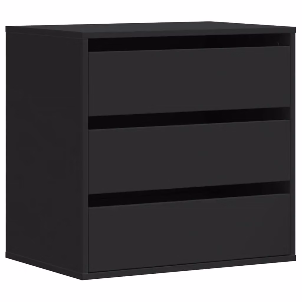 Berkfield Home Corner Chest of Drawers in Black, W/D/H: 60 x 41 x 58 cm – 2