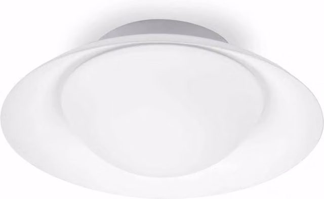 Faro Side LED Flush Ceiling Panel Lamp in White