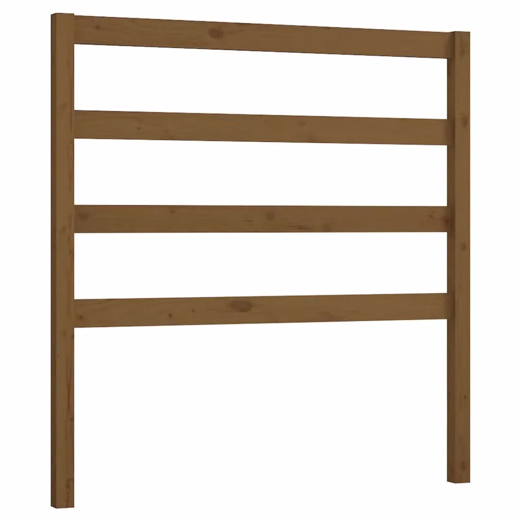 Berkfield Home Rustic Solid Wood Pine Bed Headboard, Honey Brown, W: 95 cm, D: 4 cm, H: 100 cm – 2