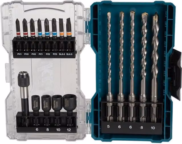 Makita Screwdriver Bit Set, 18 Pack, Multicoloured
