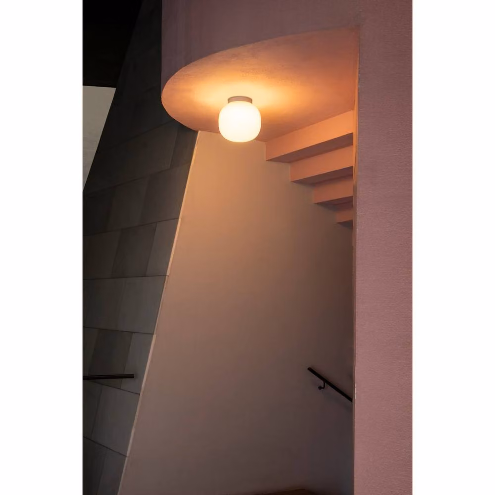 Netlighting Amelia IP44 White Modern Glass Bathroom Ceiling Light – 3