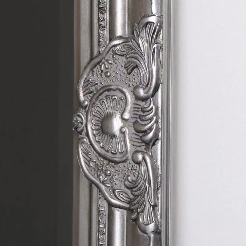 Melody Maison Tall Silver Bevelled Glass Wall Mirror, W: 47 cm, H: 142 cm – 3