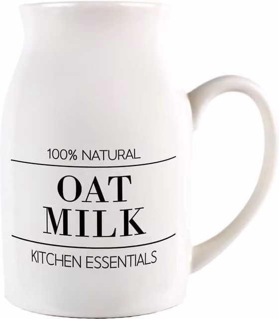 Purely Home Minimalist Ceramic Serving Jug in White and Black