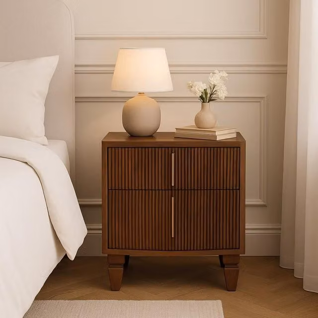 Artisan Furniture Harper Mango Wood Nightstand in Brown