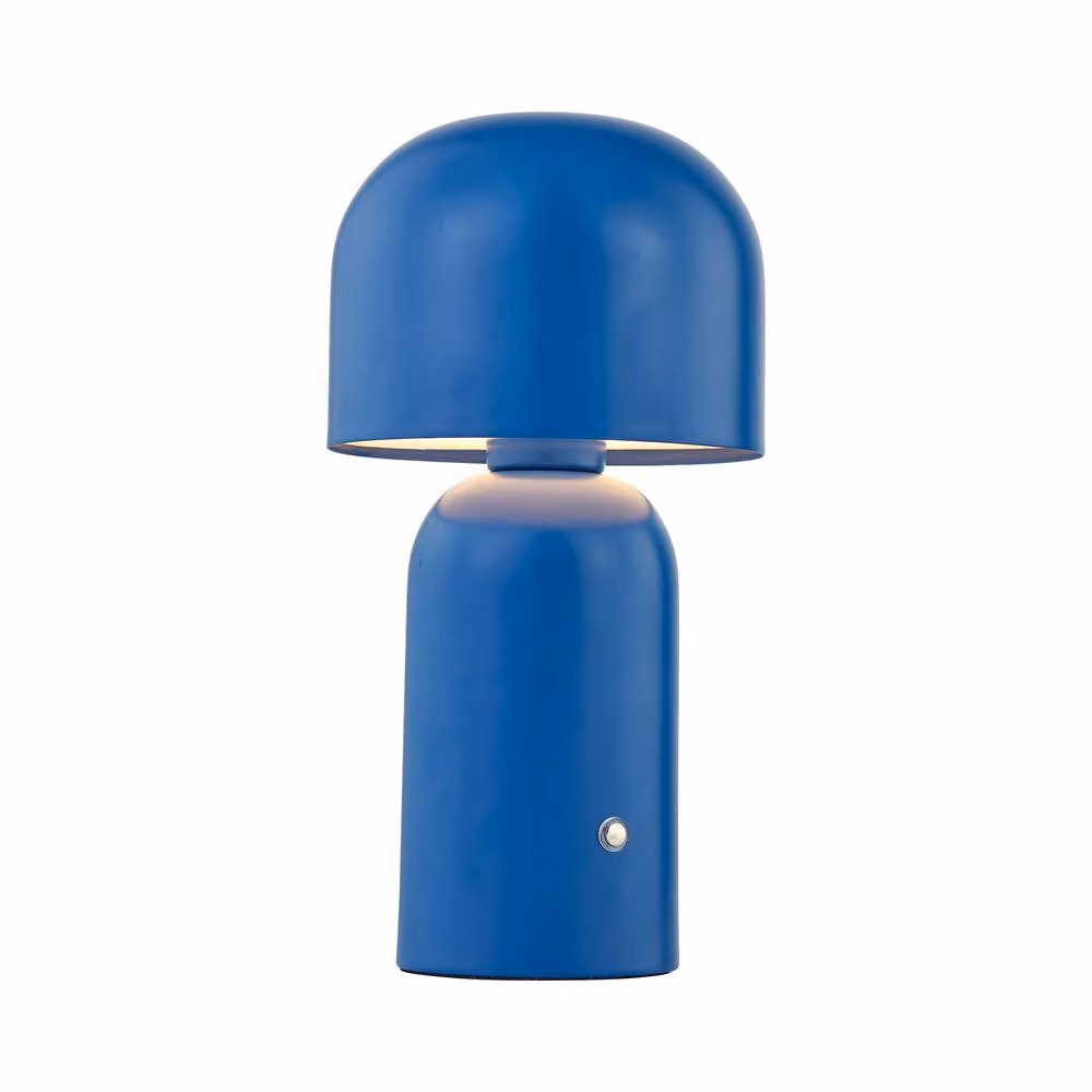 First Choice Lighting Christina Blue LED Rechargeable Touch Dimmable Table Lamp – 2