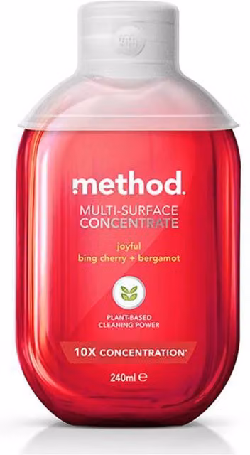 Method Multi Surface Cleaner Concentrated Plant-Based 240ml Red