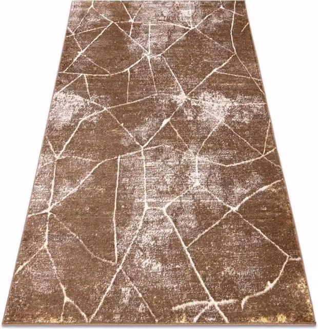RugsX Mefe Abstract Modern Rug in Beige and Brown, W: 140 cm, L: 190 cm – 1