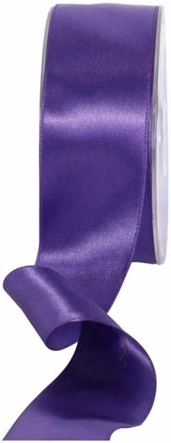 KDMD Dark Purple Satin Ribbon, Width: 3.8 cm – 1