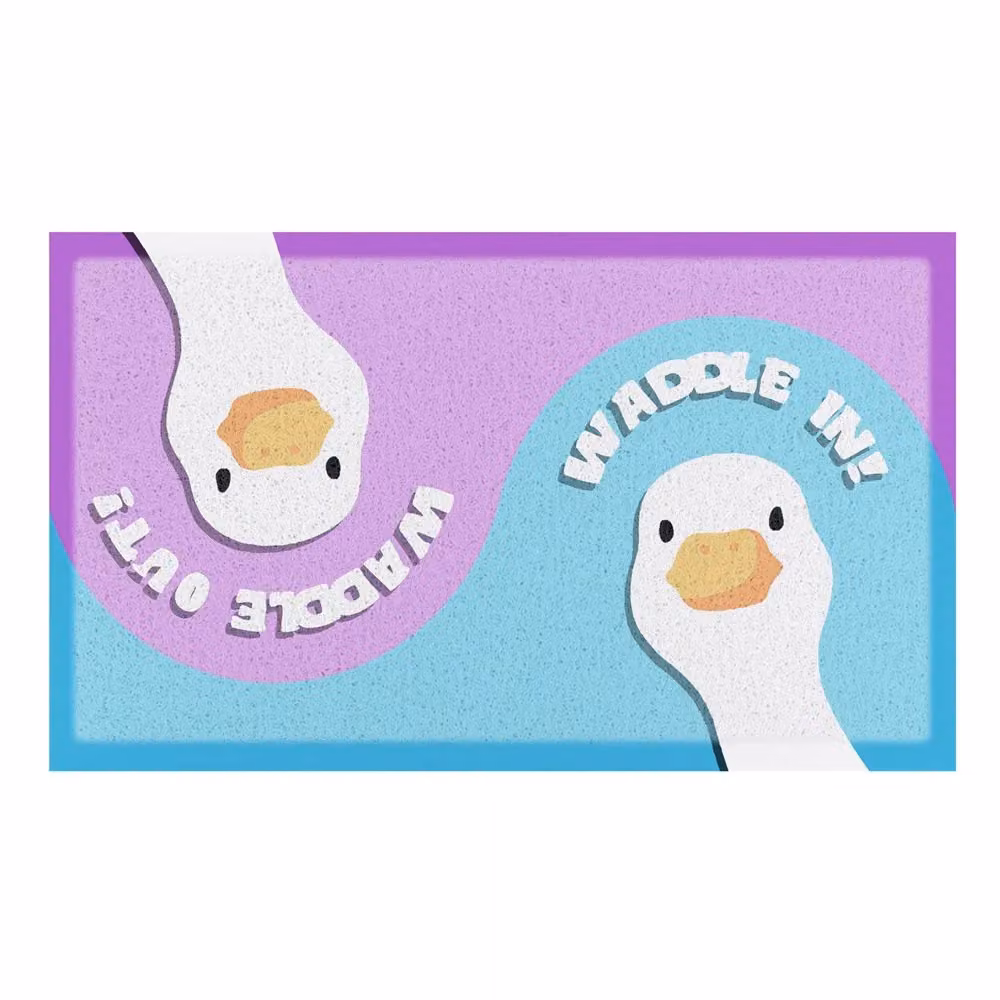 Artsy Mats Waddle In Waddle Out Indoor and Outdoor Doormat, Multicolour, W: 70 cm, D: 40 cm – 2