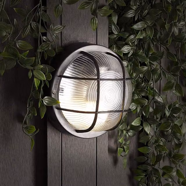 CGC Lighting Ronnie Black Cage Round Bulkhead Light – 1
