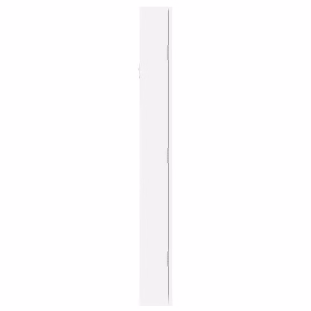 Berkfield Home Mirror Jewellery Cabinet with LED Lights, Wall Mounted, White, W/D/H: 37.5 x 10.0 x 90.0 cm – 2