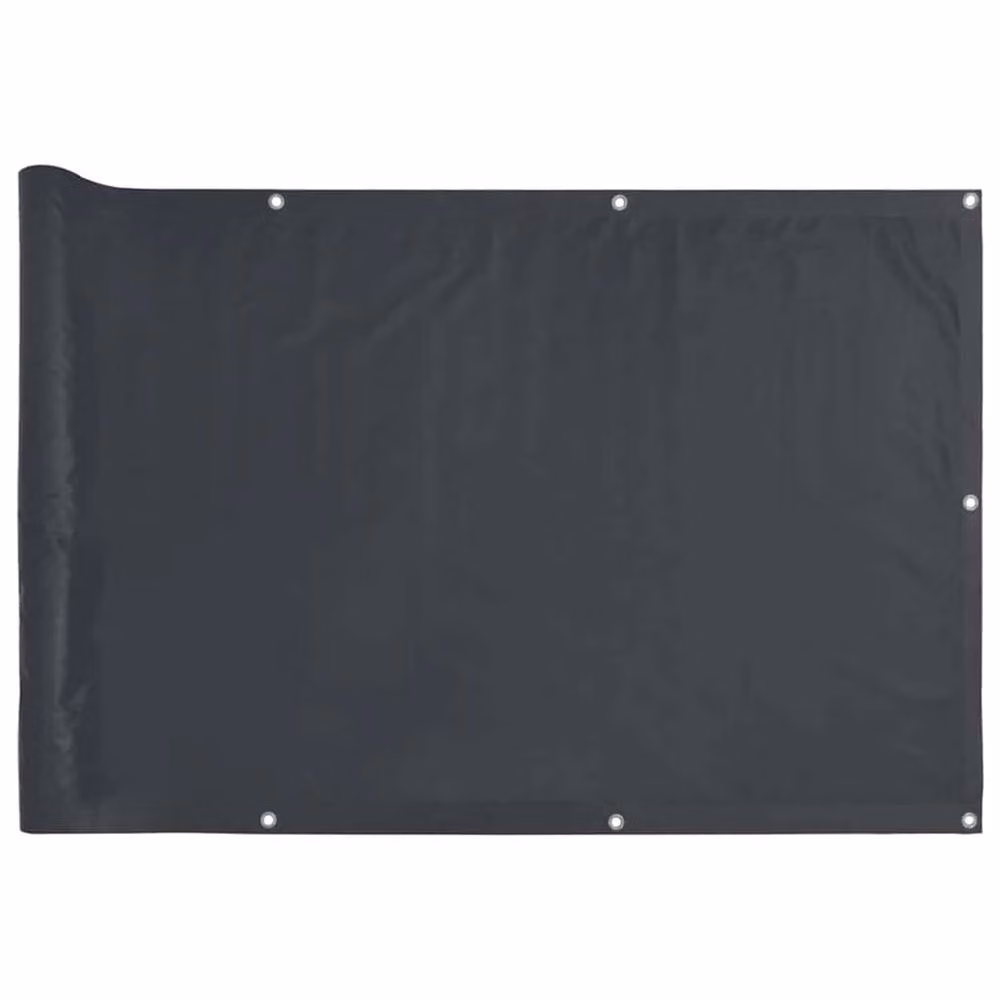 Berkfield Home Durable Balcony Privacy Screen in Anthracite, W: 500 cm, H: 120 cm – 2