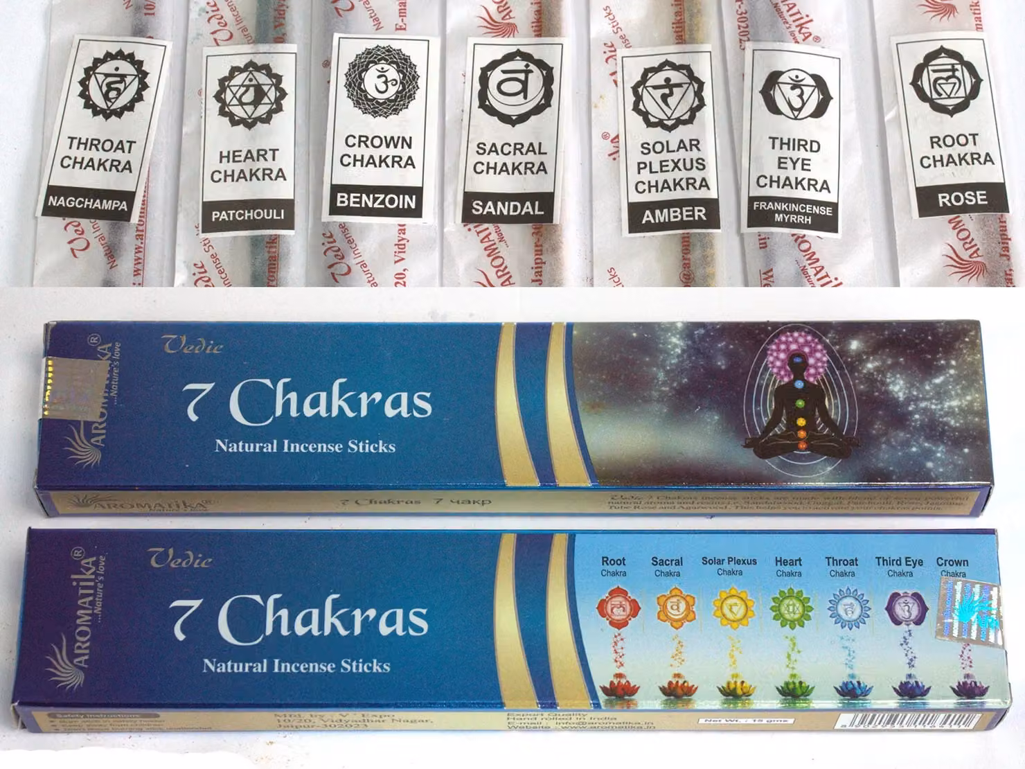 Aromatika KDMD Vedic 7 Chakras Incense Sticks in Black – 3
