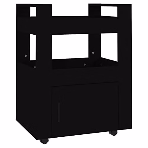 vidaXL Kitchen Trolley Black W/D/H: 60 x 45 x 80 cm – 1