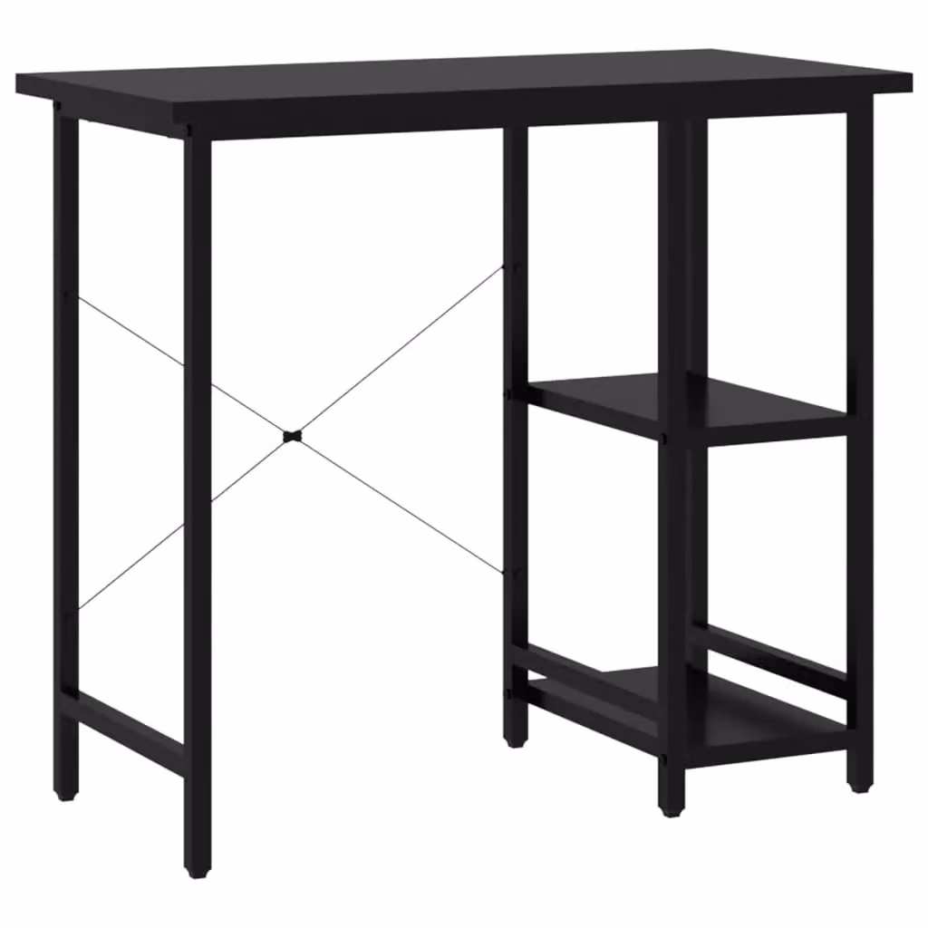 Berkfield Home Computer Desk in Black, W/D/H: 80 x 40 x 72 cm – 2