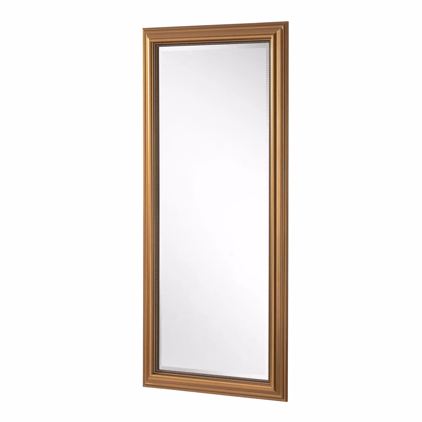 Yearn Mirrors Classic Gold Beaded Rectangular Wall Mirror, H: 169 cm, W: 77.5 cm – 3