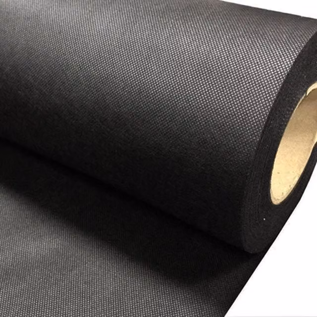 True Products Black Spunbonded Weed Control Landscaping Membrane, 2m x 100m, 70gsm