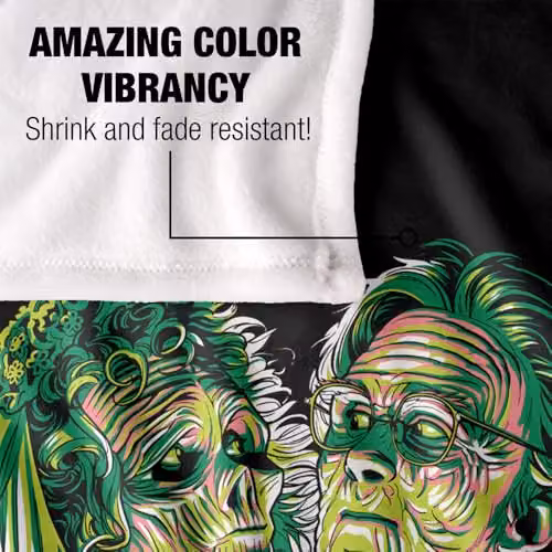 LOGOVISION Beetlejuice Valentine True Love Never Dies Super Soft Fleece Throw Blanket, Multicolour, W/D/H: 91 x 147 cm – 3