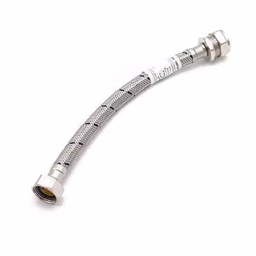 Primaflow Flexible Tap Connector, Silver, 22mm x 3/4" x 30 cm