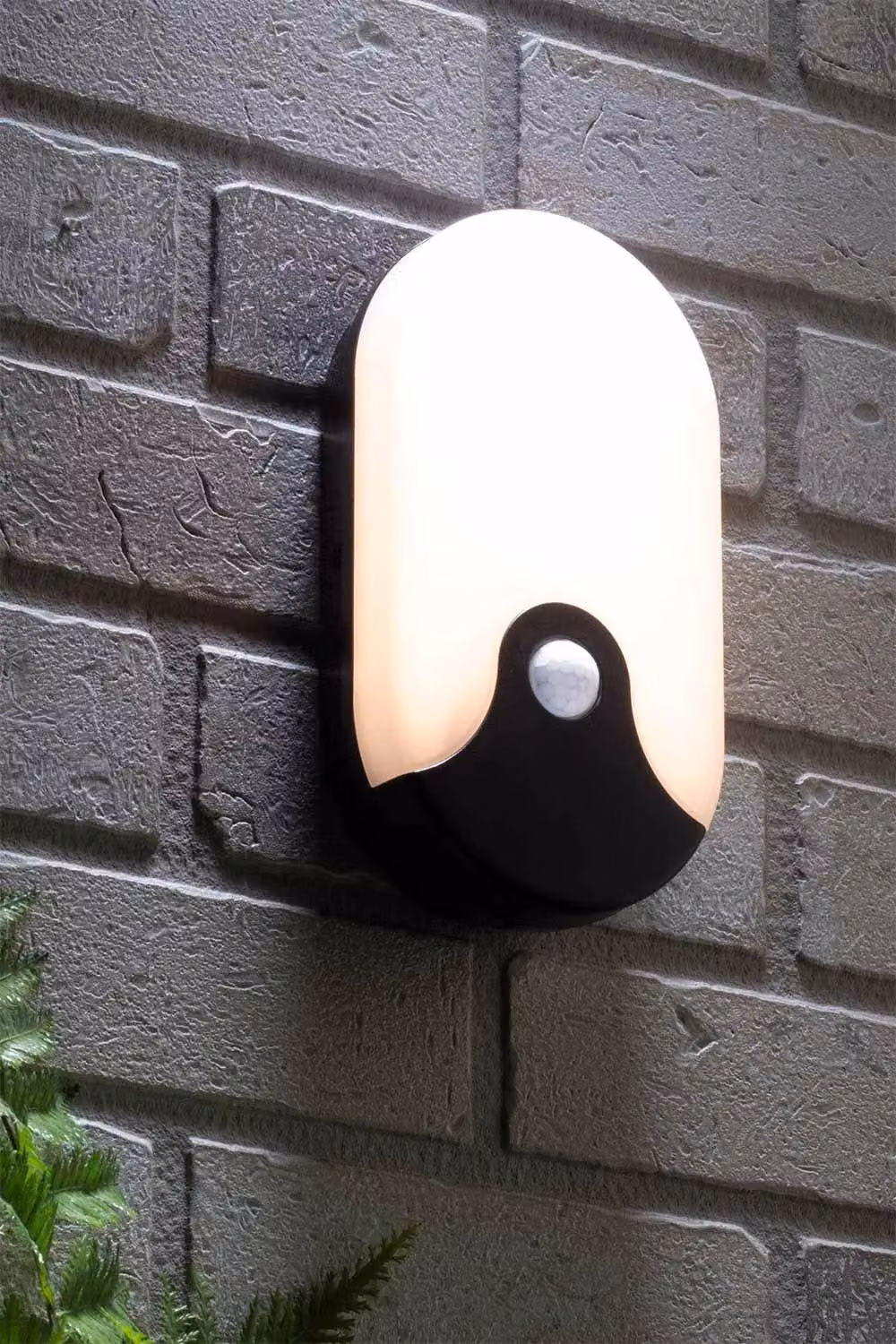 BHS Lighting Swona Oval LED Outdoor Wall Light with Motion Sensor in Black – 3
