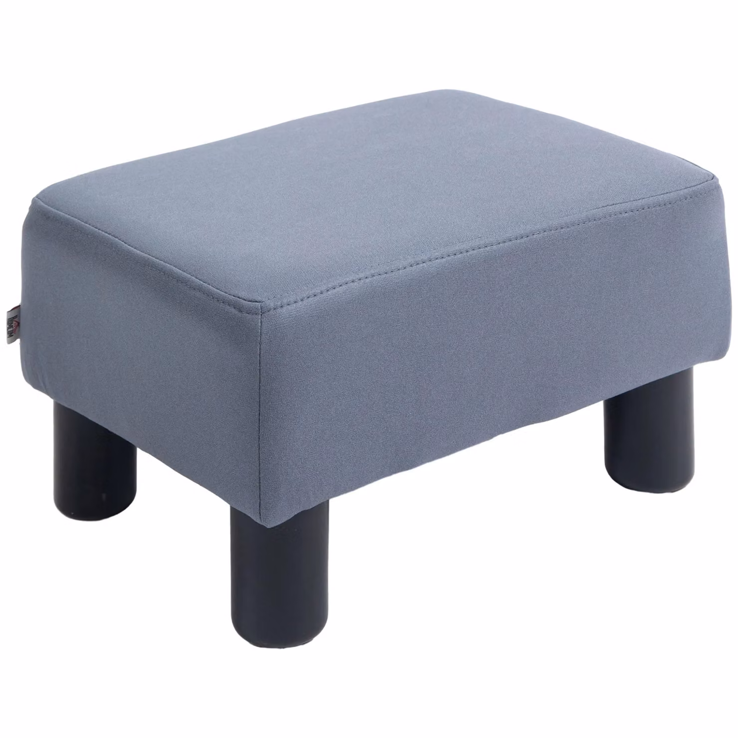 HOMCOM Grey Microfibre Ottoman Footrest and Seat – 2