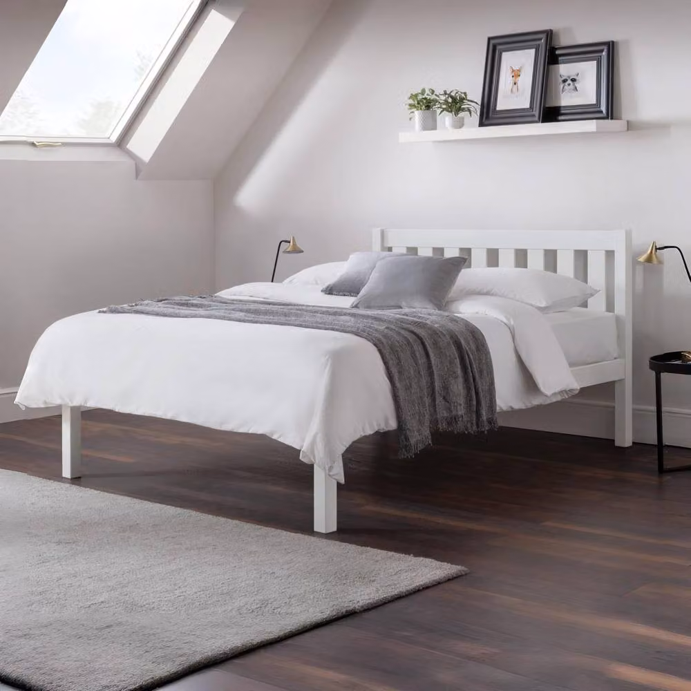 Cheshire Jade Double Bed in Surf White (135cm) – 2